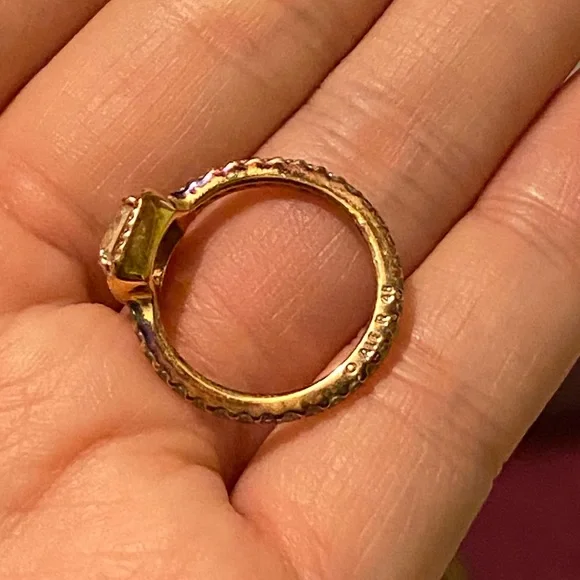 Pandora Rose Gold Square Sparkle Halo Ring - Picture 3 of 5